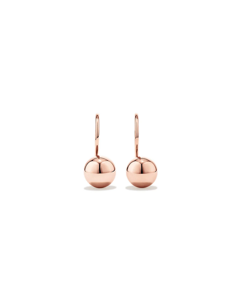7mm Euroball Earrings in 10kt Rose Gold