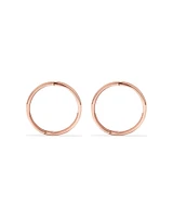 14mm Sleeper Earrings in 10kt Yellow Gold