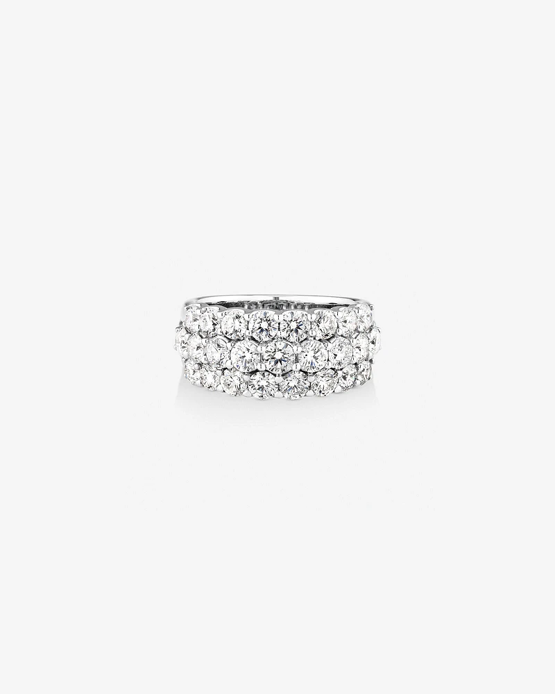 Ring with 3 Carat TW of Diamonds in 14kt White Gold