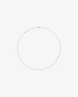 50cm (20") Station Ball and Curb Chain in 10kt Yellow Gold
