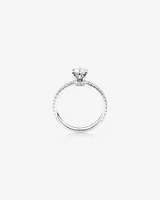 Sir Michael Hill Designer Engagement Ring with 0.70 Carat TW of Diamonds in 18kt White Gold