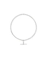 45cm (18") 4.5mm-5mm Width Belcher Fob Chain in Sterling Silver