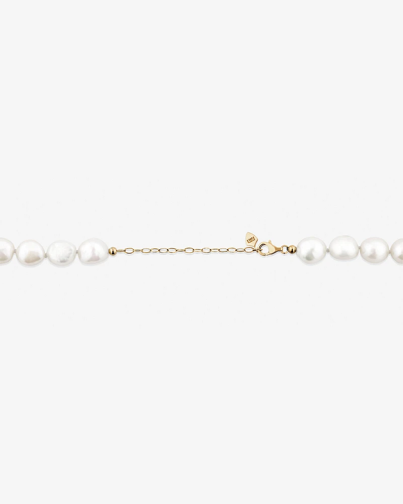 Baroque Pearl Necklace in 10kt Yellow Gold