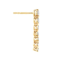 Drop Earrings with 0.50 Carat TW of Diamonds in 18kt Yellow Gold