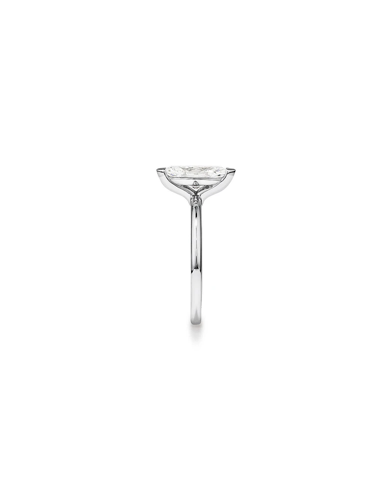 Solitaire Engagement Ring with 1.25 Carat TW of Laboratory-Grown Diamond in 14kt White Gold
