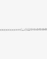 50cm (20") 3.5mm-4mm Width Rope Chain in Sterling Silver