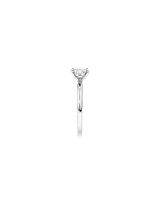 0,70 Carat Poids Total Bague De Fiançailles Solitaire En Diamant De Laboratoire Ovale En Or Blanc 14 Carats