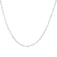 45cm (18”) 3.5mm Hollow Paperclip Chain in 10kt Yellow Gold