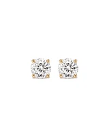 Carat TW Diamond Solitaire Stud Earrings in 18kt Gold