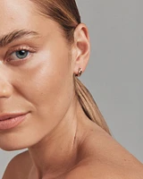 10mm Twist Croissant Huggie Hoop Earrings in 10kt Yellow Gold