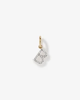 Diamond Letter B Initial Pendant in 10kt Yellow Gold