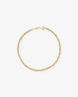19cm (7.5") Singapore Bracelet in 10kt Yellow Gold