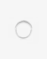 Pave Classic Ring with 1.50 Carat TW Diamond in 14kt White Gold