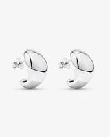 Polished Bold Dome Stud Earrings in Sterling Silver