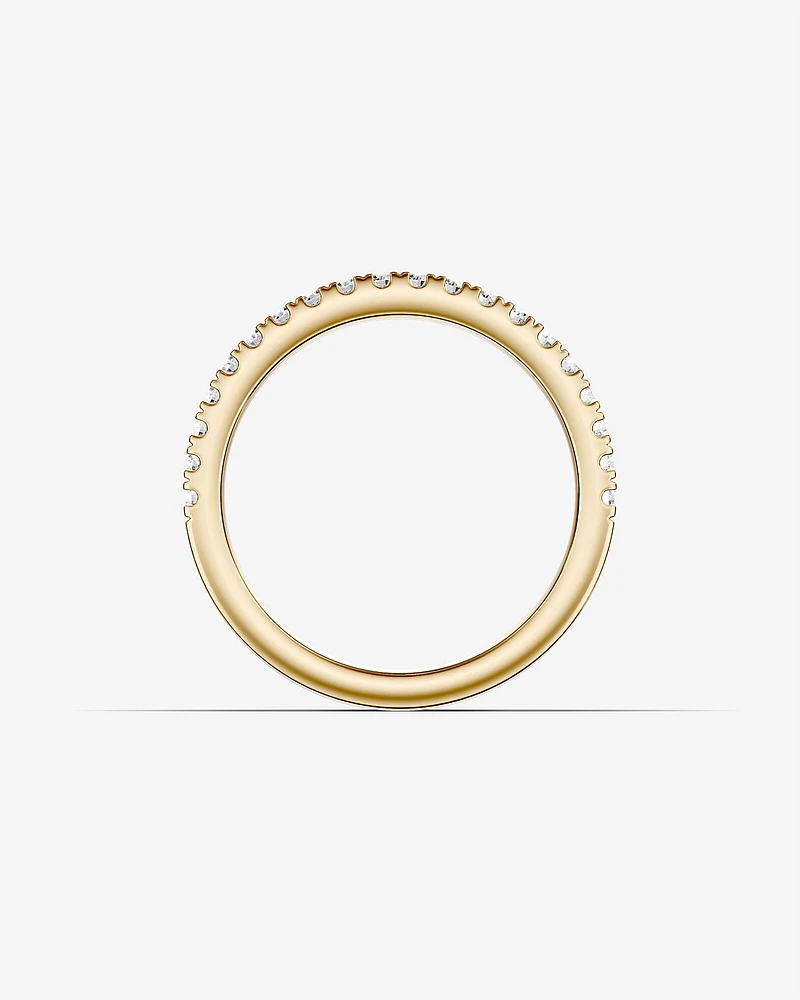 Wedding Band with Carat TW of Diamonds in 14kt White Gold