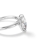 1.25 Carat TW Marquise Laboratory-Grown Diamond Solitaire Engagement Ring in 14kt White Gold