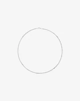 55cm (22") 2.5-3mm Width Fine Curb Chain Necklace in Sterling Silver