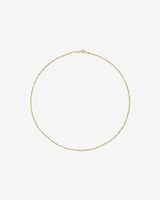 1.65mm Wide Solid Singapore Twist Chain in 10kt White Gold