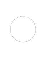 55cm (22") 2.5-3mm Width Fine Curb Chain Necklace in Sterling Silver