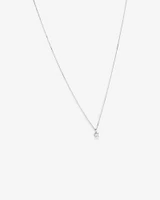 0.50 Carat TW Diamond Solitaire Pendant in 18kt White Gold
