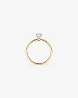 Carat TW Round Brilliant Signature 101 Diamond Ring in 14kt Yellow & White Gold