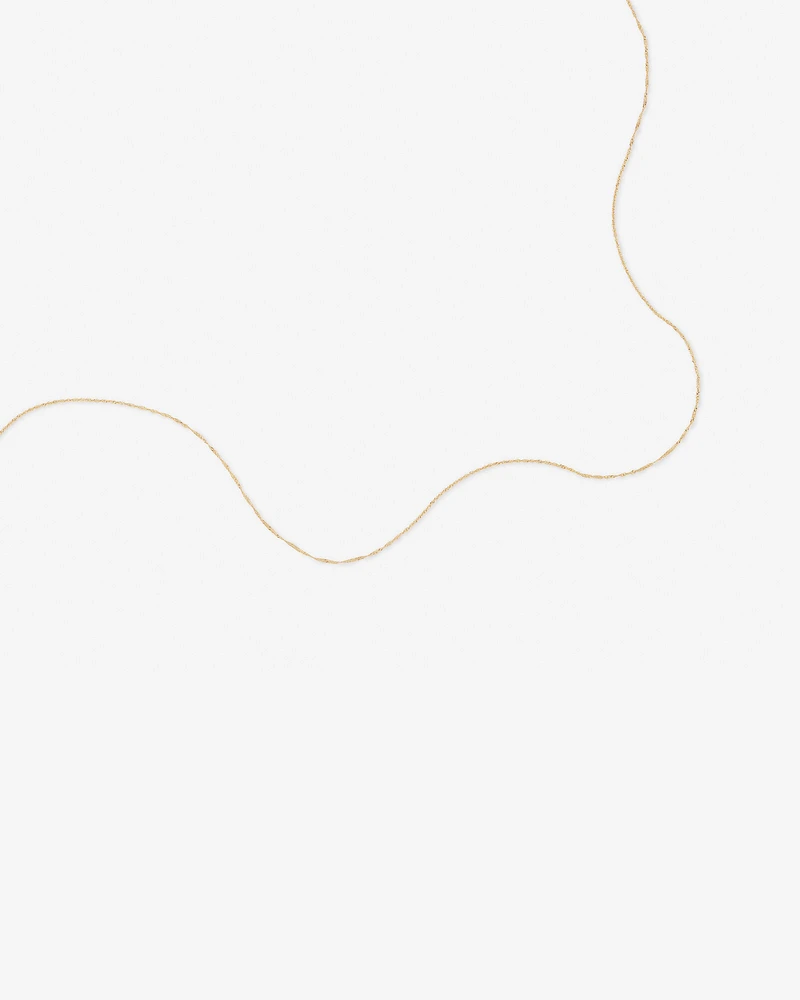 45cm (18") Singapore Chain in 10kt Yellow Gold