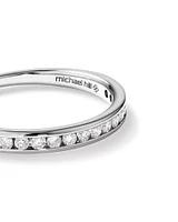 0.25 Carat TW Channel Set Diamond Wedding Ring in 14kt Gold