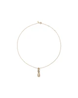 0.07 Carat TW Diamond Knots Pendant in 10kt Yellow Gold