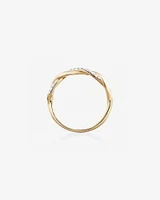 Twist Ring with 0.20 Carat TW of Diamonds in 10kt Yellow Gold