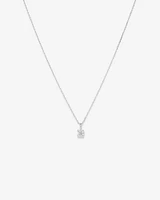 0.50 Carat TW Diamond Solitaire Pendant in 18kt White Gold
