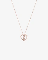 Small Infinitas Pendant with 1/4 Carat TW of Diamonds in 10kt Rose Gold