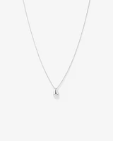Tapered Dome Pendant Necklace in Sterling Silver