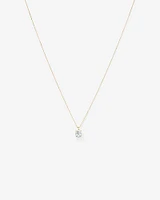 Carat TW Laboratory-Grown Diamond Solitaire Pendant in 14kt Gold