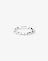 Wedding Band with Carat TW of Diamonds in 14kt White Gold