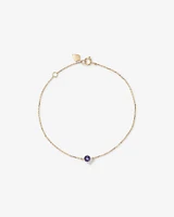 Bracelet with Tanzanite in 10kt Yellow Gold