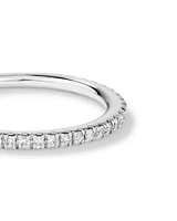 Wedding Band with Carat TW of Diamonds in 14kt White Gold