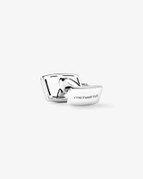 Men's Silver Rectangle Cufflinks