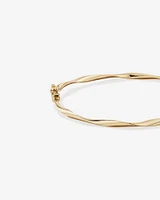 60mm Hollow Twist Bangle In 10kt Yellow Gold