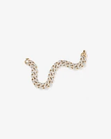 3.30 Carat TW Diamond Set Cuban Link Bracelet in 10kt Yellow and White Gold