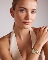 Ladies' 32.5mm Dress Watch in Gold-Tone Stainless Steel