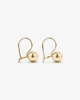 7mm Euroball Earrings in 10kt Rose Gold