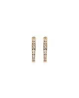 Huggie Earrings with 0.25 Carat TW of Diamonds in 10kt Rose Gold