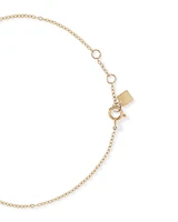 0.22 Carat TW Round Brilliant Graduated Diamond Bezel Set Bracelet in 10kt Yellow Gold