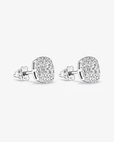 0.30 Carat TW Cushion Shaped Diamond Cluster Stud Earrings in 10kt Yellow Gold