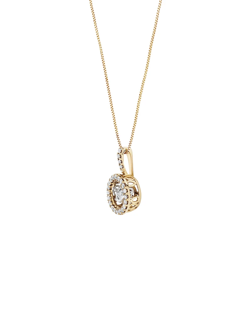 Everlight Pendant with 0.33 Carat TW of Diamonds in 10kt White Gold