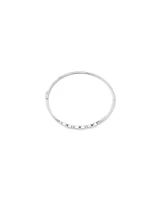 Triple Open Marquise Cubic Zirconia Bangle in Sterling Silver