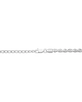 50cm (20") 3.5mm-4mm Width Rope Chain in Sterling Silver