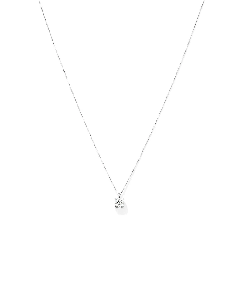 Carat TW Laboratory-Grown Diamond Solitaire Pendant in 14kt Gold