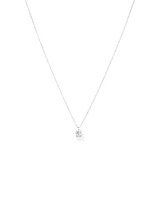 Carat TW Laboratory-Grown Diamond Solitaire Pendant in 14kt Gold