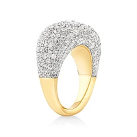 Stardust Ring with 4.06TW of Diamonds in 14kt Yellow Gold and Rhodium